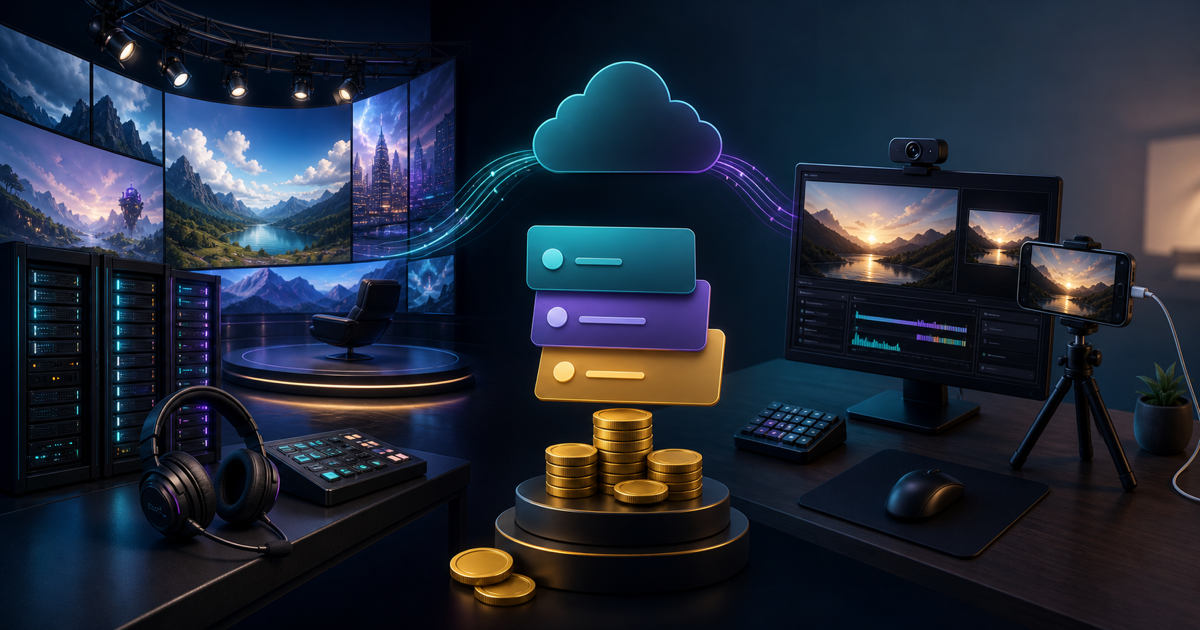 Cloud production tiers are weighed against a simpler phone relay and home studio workflow